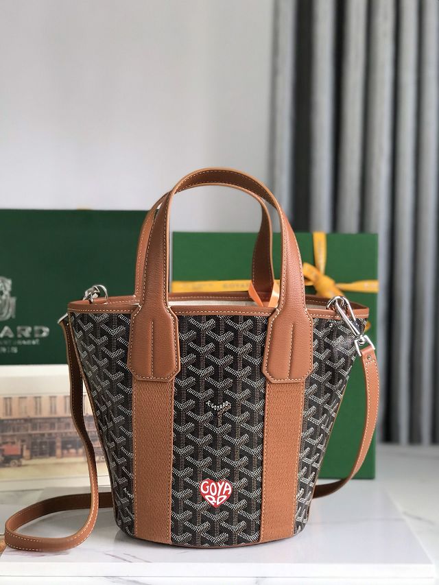 Goyard original canvas belharra small tote bag GY0115-2 brown