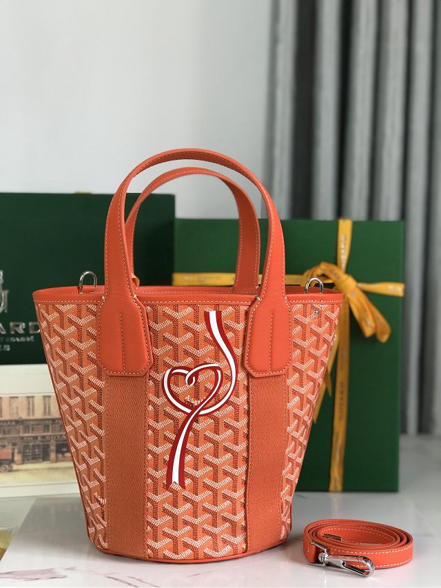 Goyard original canvas belharra small tote bag GY0115-2 orange