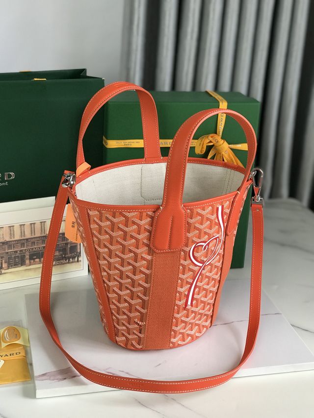 Goyard original canvas belharra small tote bag GY0115-2 orange