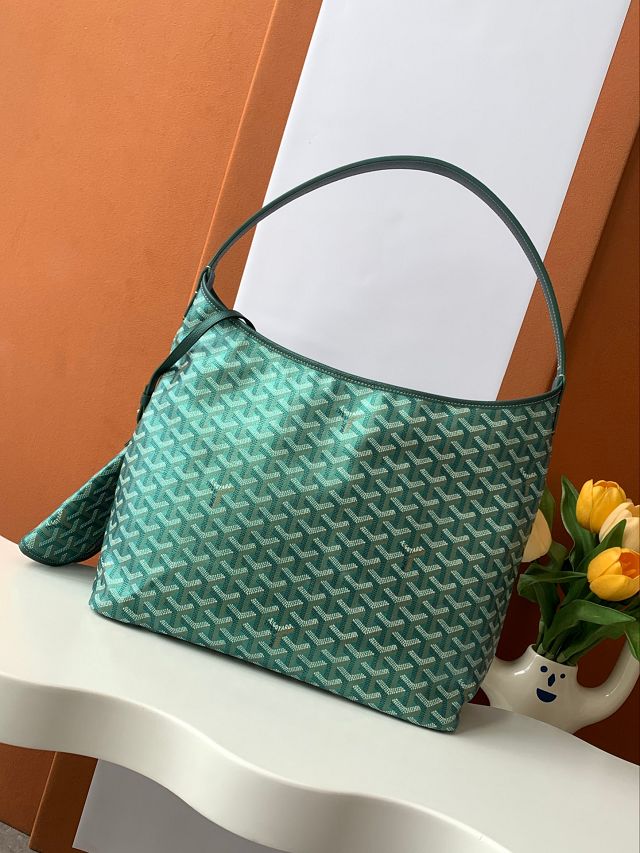 Goyard original canvas boheme hobo bag GY0094 pearly green