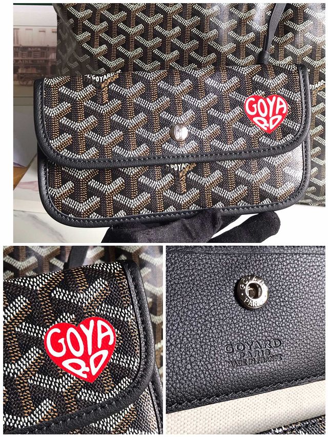 Goyard original canvas boheme hobo bag GY0094-2 black