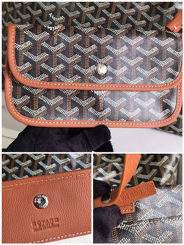 Goyard original canvas boheme hobo bag GY0094-2 brown