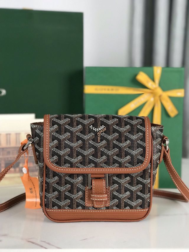 Goyard original canvas grand bleu PM GY0121 brown