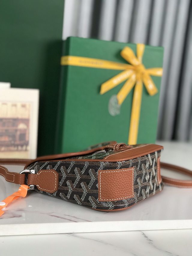 Goyard original canvas grand bleu PM GY0121 brown