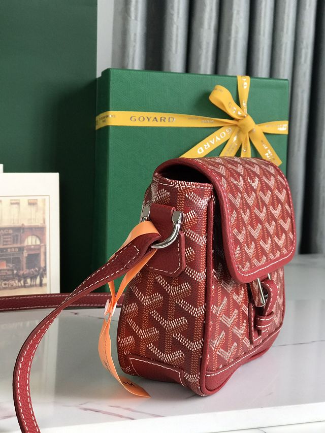 Goyard original canvas grand bleu PM GY0121 red