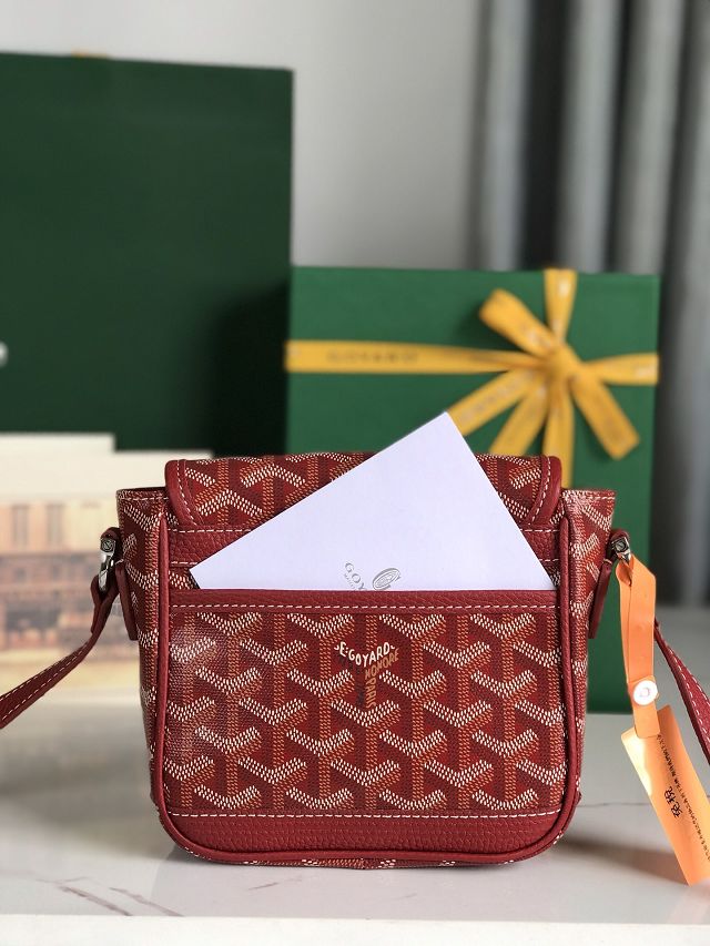 Goyard original canvas grand bleu PM GY0121 red