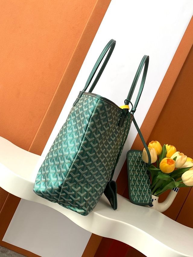 Goyard original canvas saint louis PM bag GY0082 pearly green