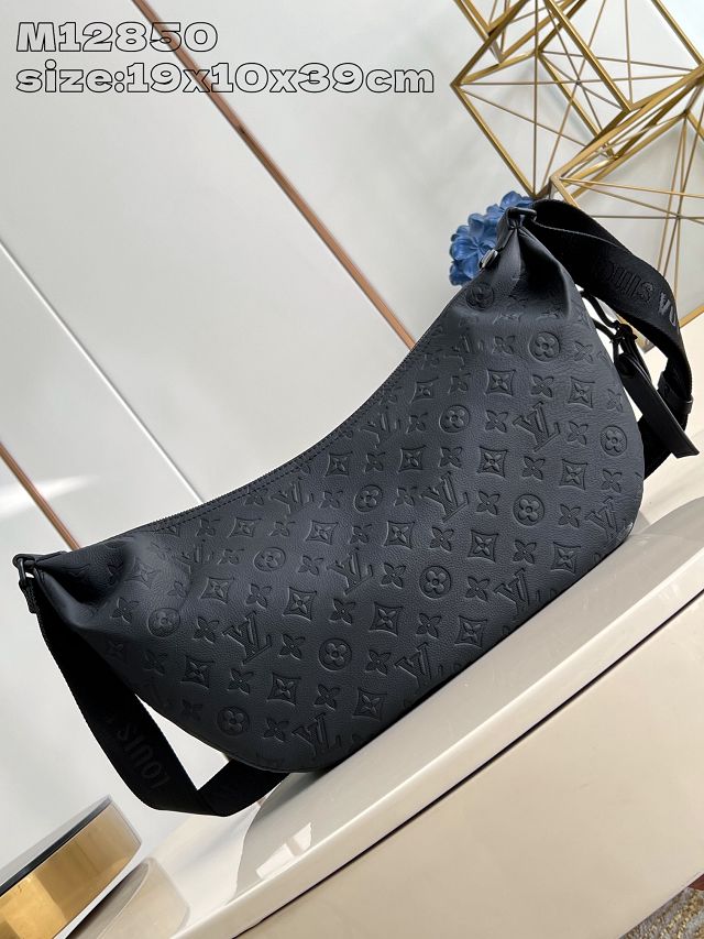 Louis vuitton original calfskin hobo hamac bag M12850 black