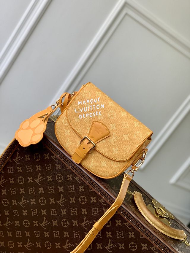 Louis vuitton original monogram canvas montsouris messenger PM m12694 yellow