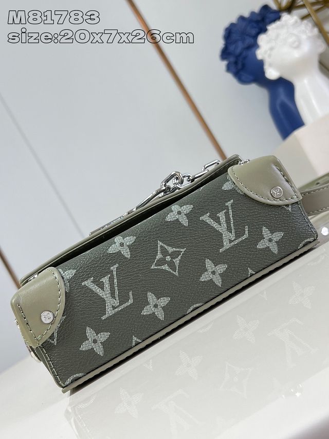 Louis vuitton original monogram canvas steamer messenger bag M11543 green