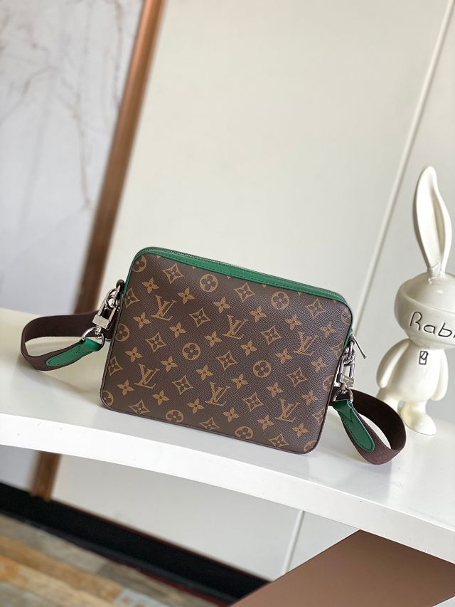 Louis vuitton original monogram canvas trio messenger bag M12766 green