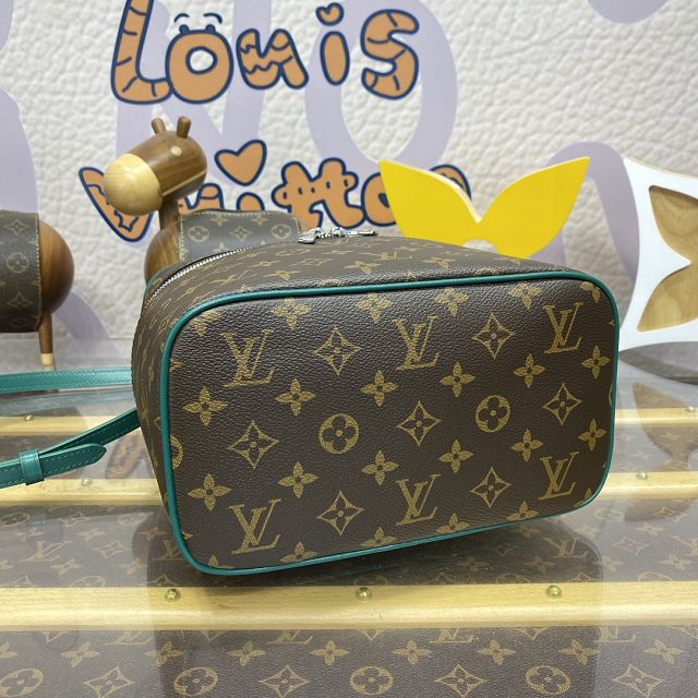 Louis vuitton original monogram nice BB cosmetic case M12668 green