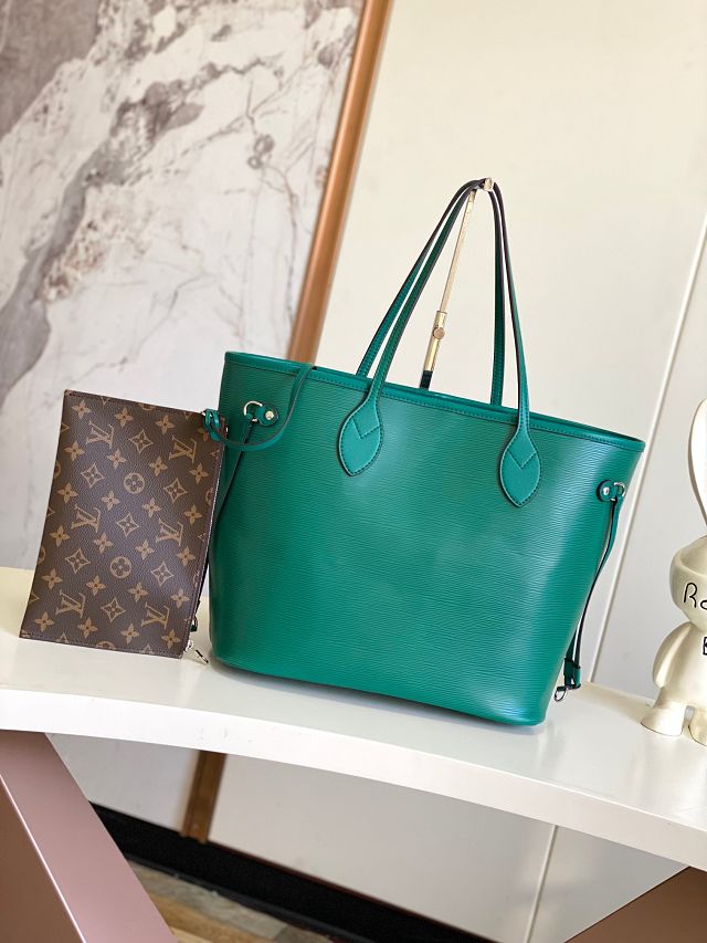 Louis vuitton original epi leather neverfull mm M12195 green