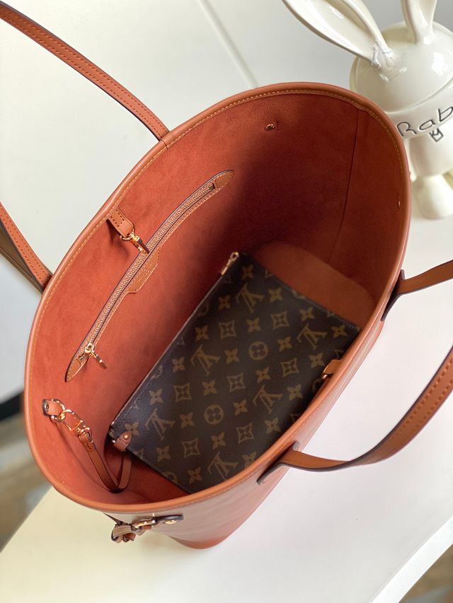 Louis vuitton original epi leather neverfull mm M12746 brown