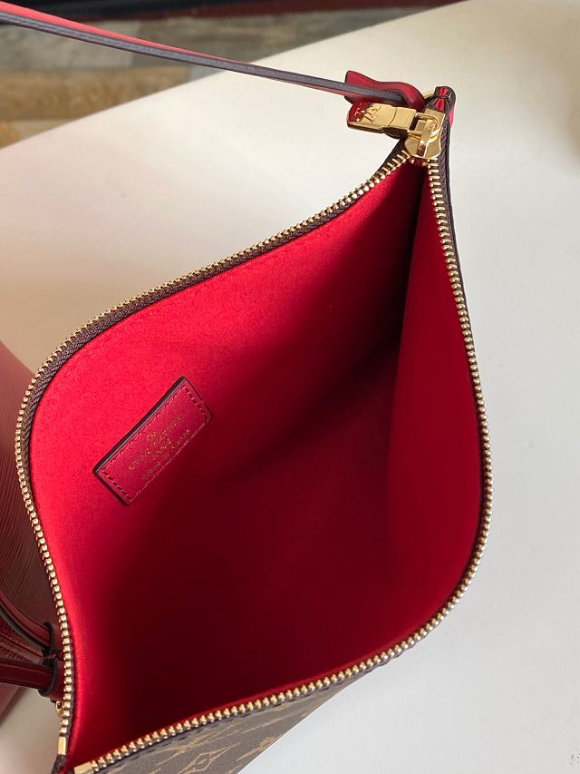 Louis vuitton original epi leather neverfull mm M12755 red