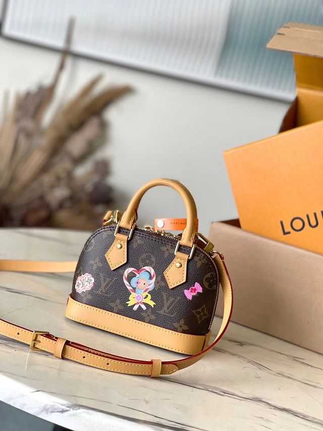 Louis vuitton original monogram canvas nano alma M12199