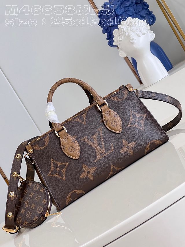 Louis vuitton original monogram canvas onthego east west M46653