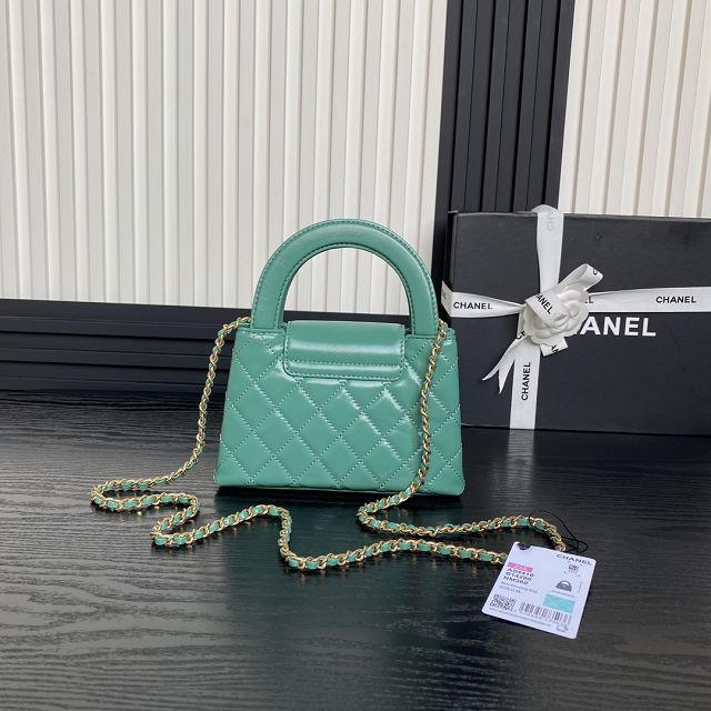 CC original calfskin mini shopping bag AS4416 green