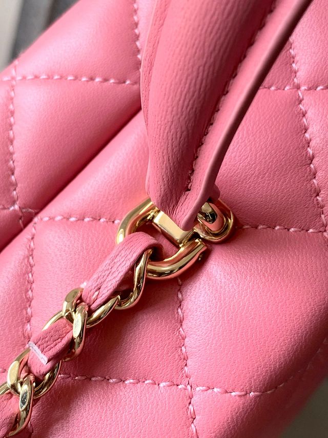 CC original lambskin box bag AS5168 pink