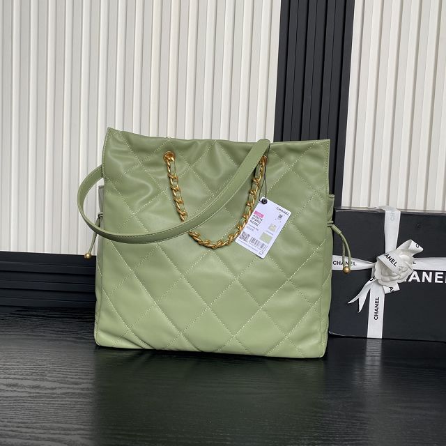 CC original lambskin shopping bag AS5315 green