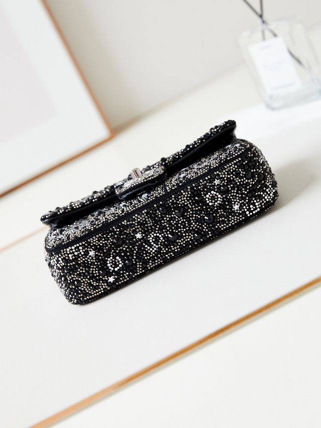 CC original sequins small flap bag AS4298 black