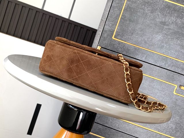 CC original suede calfskin mini flap bag A69900 brown