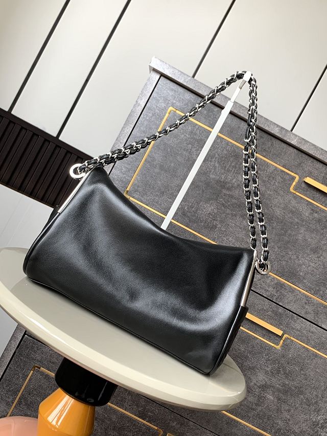 CC original calfskin medium hobo bag AS5313 black