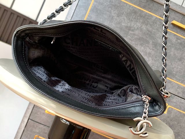 CC original calfskin medium hobo bag AS5313 black