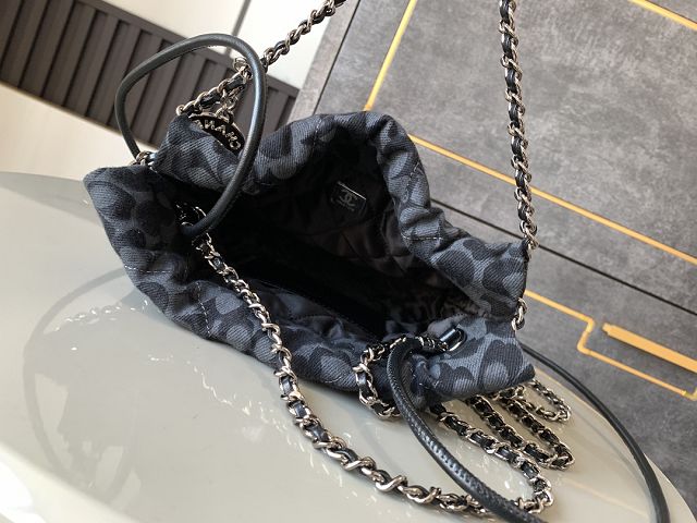 CC original denim 22 mini handbag AS3980 black