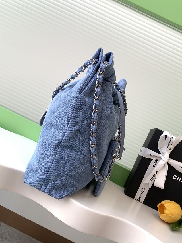 CC original denim 22 small handbag AS3260 blue