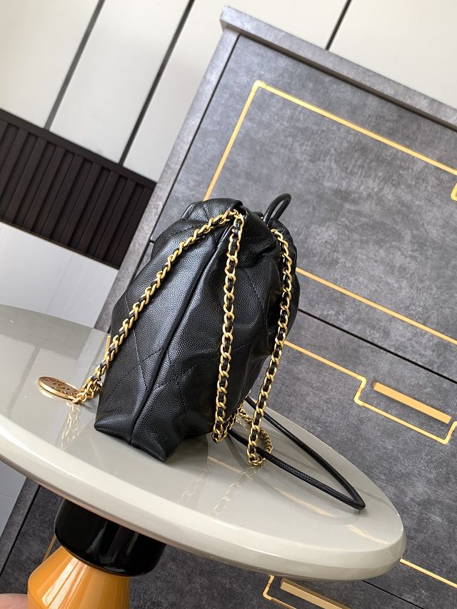 CC original grained calfskin 22 mini handbag AS3980 black