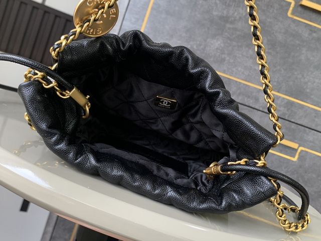 CC original grained calfskin 22 mini handbag AS3980 black