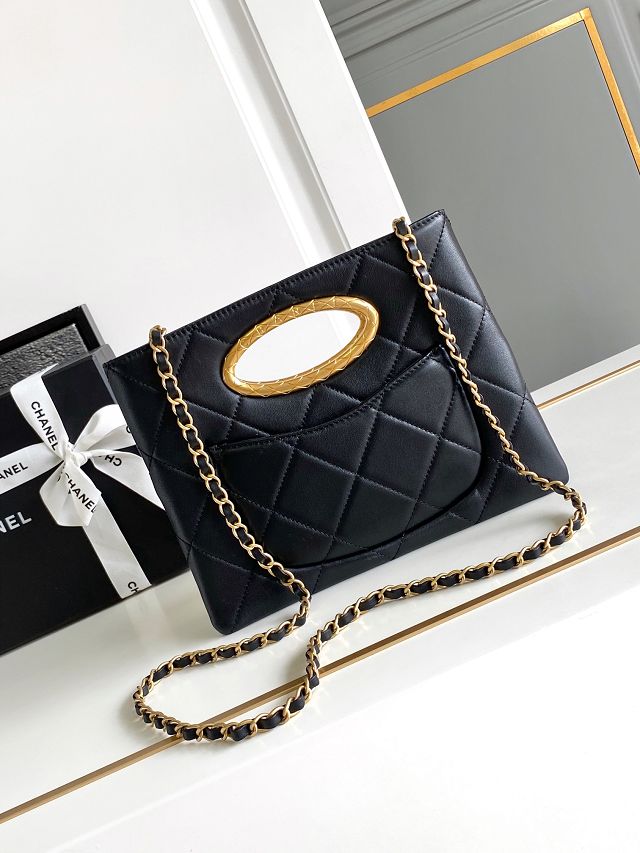 CC original lambskin clutch AS5038 black