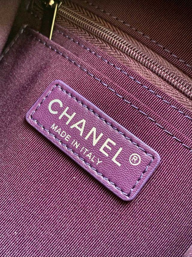 CC original suede calfskin backpack AS5350 purple