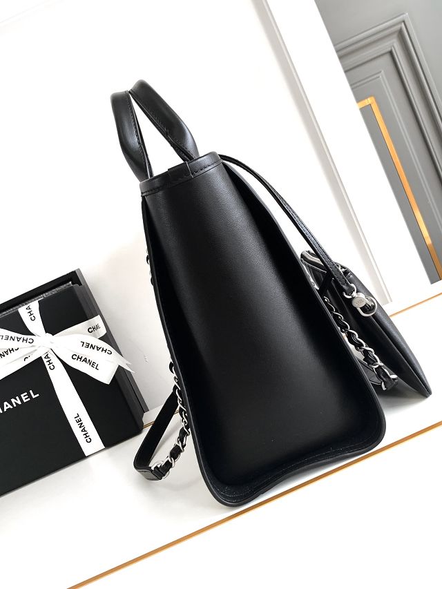 CC original calfskin small shopping bag AS3257 black