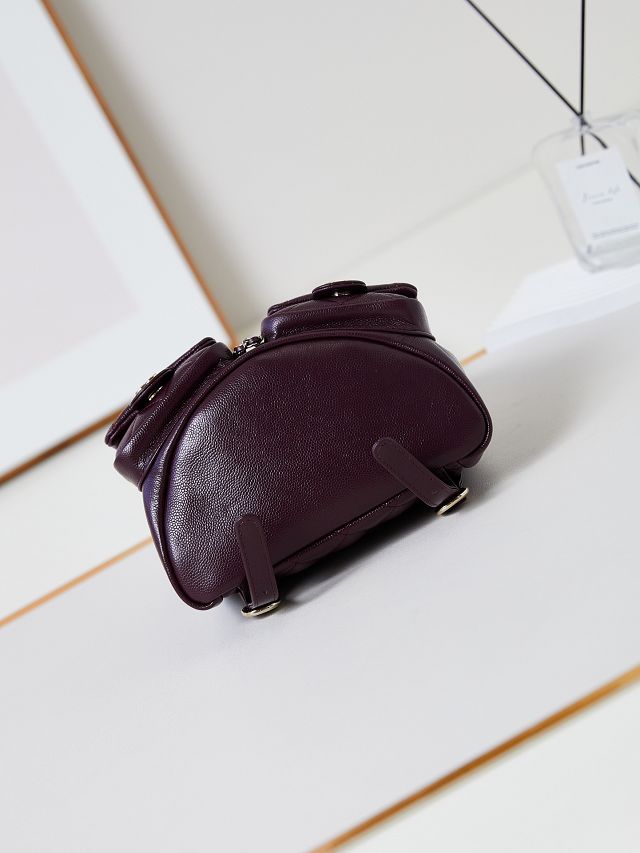 CC original grained calfskin backpack AS3860 burgundy