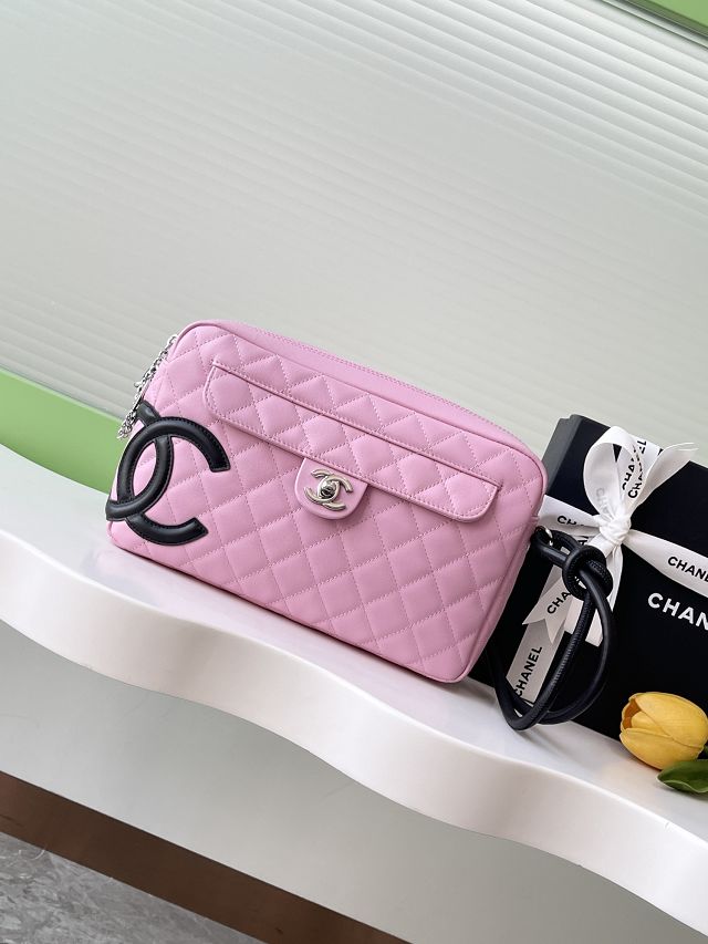 CC original lambskin camera bag AS6326 pink