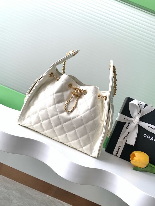 CC original calfskin small hobo bag AS5293 white