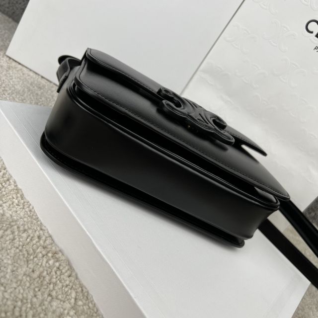 Celine original calfskin medium triomphe bag 199223 black