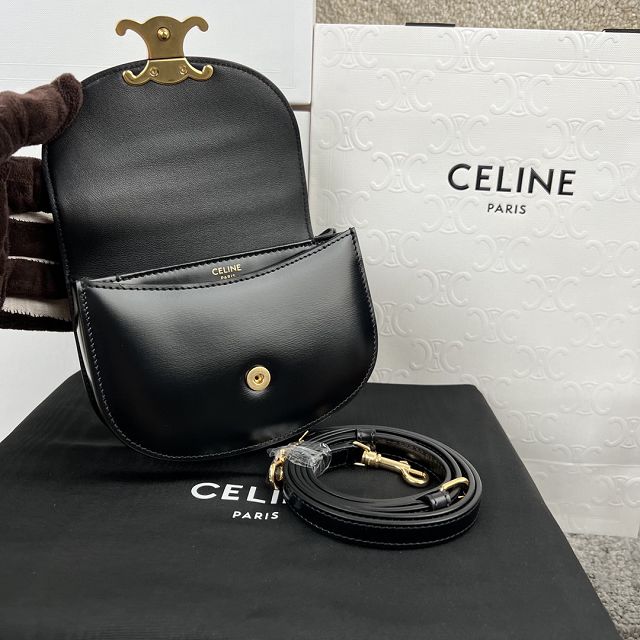 Celine original calfskin mini besace bag 10L063 black