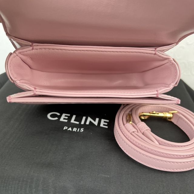 Celine original calfskin mini besace bag 10L063 pink