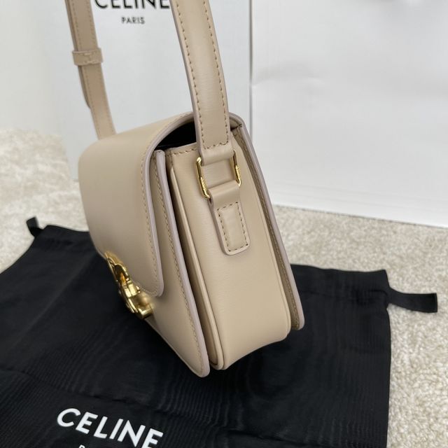 Celine original calfskin small triomphe bag 188423 cappuccino