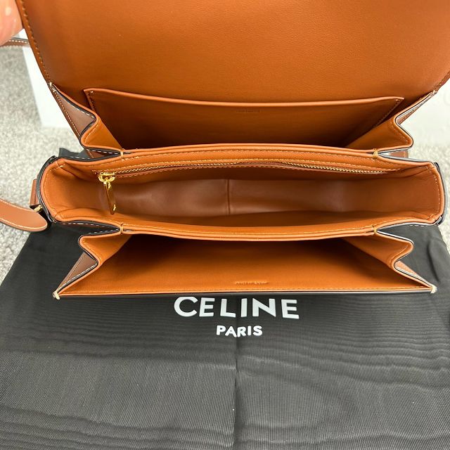 Celine original canvas medium triomphe bag 187363 natural