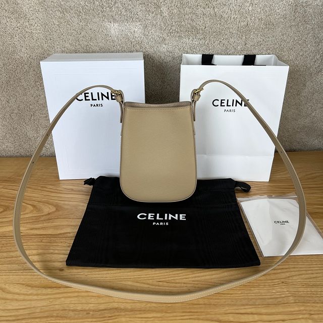 celine original calfskin phone case 10M753 cappuccino