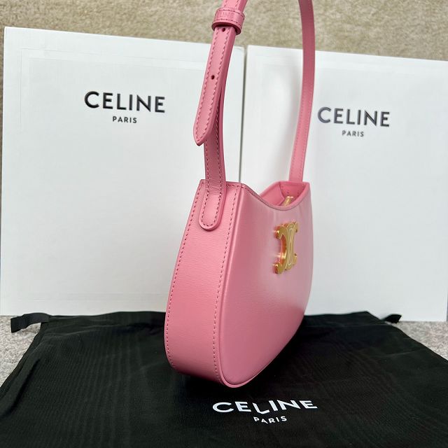 Celine original calfskin medium tilly bag 115703 pink