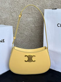 Celine original calfskin medium tilly bag 115703 yellow