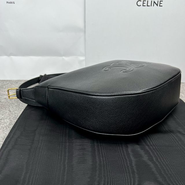 Celine original calfskin small heloise bag 114713 black