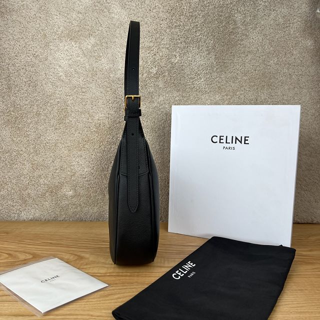 Celine original calfskin small heloise bag 117253 black