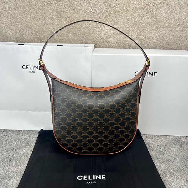 Celine original triomphe canvas small heloise bag 114713 tan