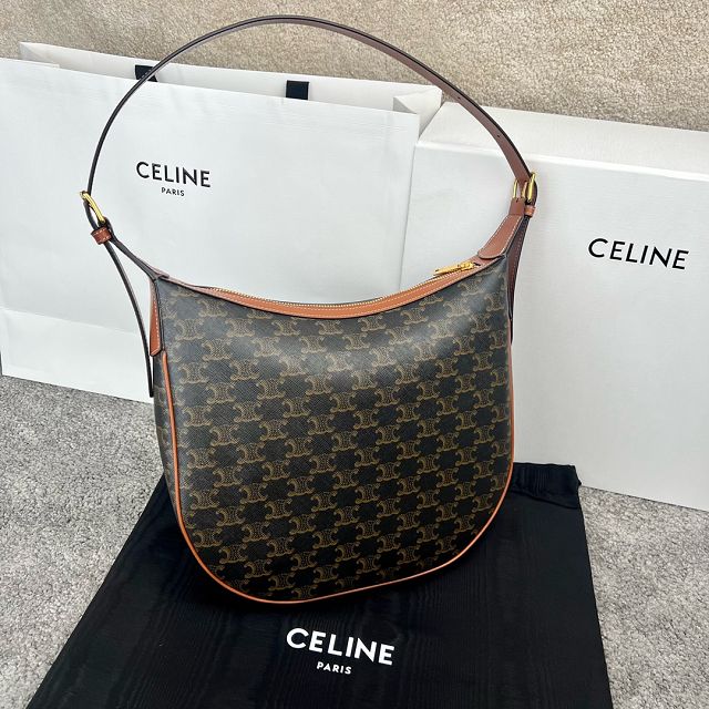 Celine original triomphe canvas small heloise bag 114713 tan